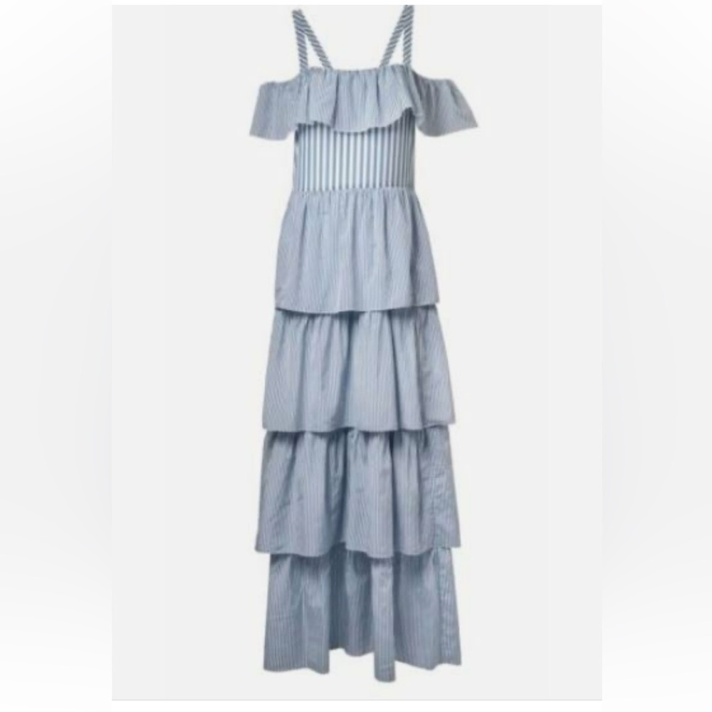 Victoria's Secret Dream Angels Wild at Heart Boho Tiered Ruffle MAXI DRESS L NWT - Picture 4 of 16